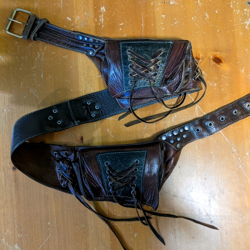 Handmade Leather Belt Pouch